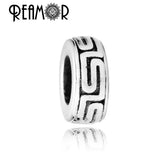 316L Stainless Steel Totem Symbol Beads Spacer Charm European Style Beads