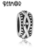 316L Stainless Steel Totem Symbol Beads Spacer Charm European Style Beads