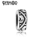 316L Stainless Steel Totem Symbol Beads Spacer Charm European Style Beads