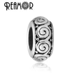 316L Stainless Steel Totem Symbol Beads Spacer Charm European Style Beads