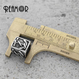 316L Stainless Steel Anchor European Charm Beads for Men Bracelet