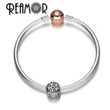 316L Stainless Steel Big Hole Beads Sunflower Daisy Clover Bead