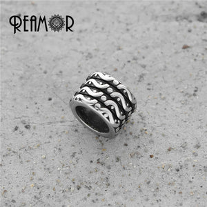 316L Stainless Steel Tibetan Beads European Charm Spacer Beads