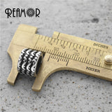 316L Stainless Steel Tibetan Beads European Charm Spacer Beads