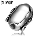 316L Stainless Steel Buddha Head Charm Beads Spacer Beads for Jewelry Making