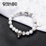 316L Stainless Steel Skull Spacer Beads 2/3mm Hole Men Bracelets