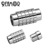 REAMOR Stainless Steel Cylinder Magnetic Clasp 6mm