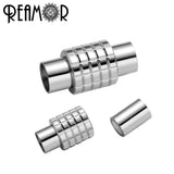 REAMOR Stainless Steel Cylinder Magnetic Clasp 6mm