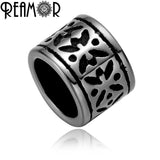 316L Stainless Steel Flower Bead 8mm Round Charms Spacer Beads Jewelry Making