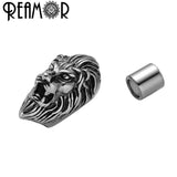 316l Stainless Steel Lion Head Magnet Buckle 8mm Clasps