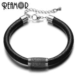 3pcs 8mm Stainless Steel Cylinder Charms Beads Men Bracelet DIY Jewelry 12*23mm