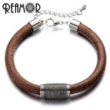 3pcs 8mm Stainless Steel Cylinder Charms Beads Men Bracelet DIY Jewelry 12*23mm