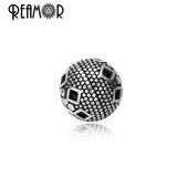 5Pcs Antique Stainless Steel Small Hole Spacer Beads for Jewelry Making