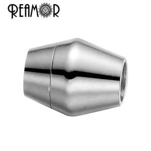 REAMOR 5mm Stainless Steel Magnet Hook Clasp for Bracelet DIY