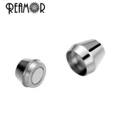 REAMOR 5mm Stainless Steel Magnet Hook Clasp for Bracelet DIY