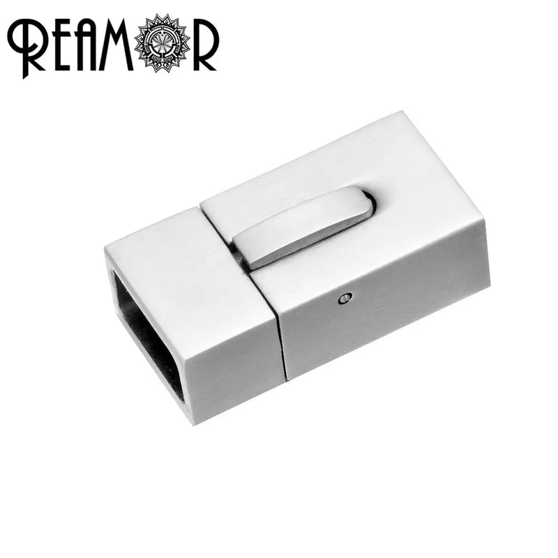 5pcs 10*5mm Stainless Steel Lock Clasp Cord End DIY Jewelry Making