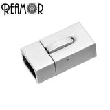 5pcs 10*5mm Stainless Steel Lock Clasp Cord End DIY Jewelry Making
