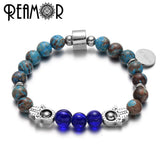 5pcs 2mm Small Holes Stainless Steel Beads Buddha Fatima Hand Beads