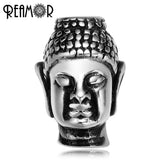 5pcs 2mm Small Holes Stainless Steel Beads Buddha Fatima Hand Beads