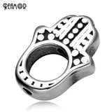 5pcs 2mm Small Holes Stainless Steel Beads Buddha Fatima Hand Beads