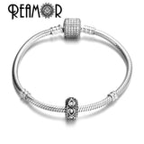 5pcs 316L Stainless Steel Crystal CZ Spacer Beads DIY Bracelet Jewelry Findings