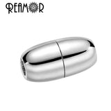 5pcs 316l Stainless Steel 2.5mm Magnet Hook Clasp DIY Jewelry Making