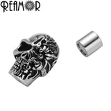 REAMOR 5pcs 316L Stainless Steel 8mm Totem Magnetic Clasps