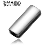 5pcs 316L Stainless Steel Laser Logo Spacer Beads for DIY Jewelry Making