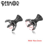 5pcs 316l Stainless Steel Eagle Claw Beads 2mm Small Hole Charms