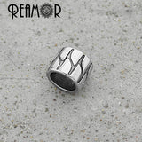 5pcs 316L Stainless Steel Barrel Beads 8mm Charm Beads DIY Bracelet Jewelry
