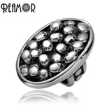 5pcs 12*6mm 316L Stainless Steel Skull Square Charm Beads for Men Bracelet