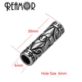 6/8mm 316L Stainless Steel Star Tube Beads DIY Jewelry Making