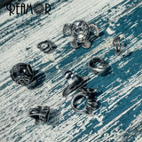 6/8mm Ocean Diving Headgear Bead Stainless Steel Charm Beads