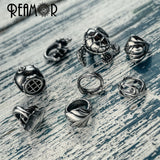 6/8mm Ocean Diving Headgear Bead Stainless Steel Charm Beads