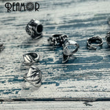 6/8mm Ocean Diving Headgear Bead Stainless Steel Charm Beads