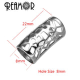 6mm/8mm 316l Stainless Steel European Spacer Barrel Beads Charms For Bracelet