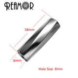 8mm Polishing/Frosted 316l Stainless Steel Cylinder Charms Beads
