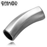8mm Polishing/Frosted 316l Stainless Steel Cylinder Charms Beads