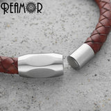 REAMOR 8mm Magnetic Clasp for Leather Bracelet DIY Jewelry