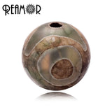 8mm Tibetan Style Natural Dzi Stone Strand Beads Round Loose Beads