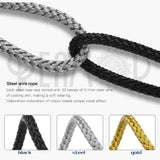 REAMOR DIY Stainless Steel Wire Rope Jewelry Findings for Bracelet Making