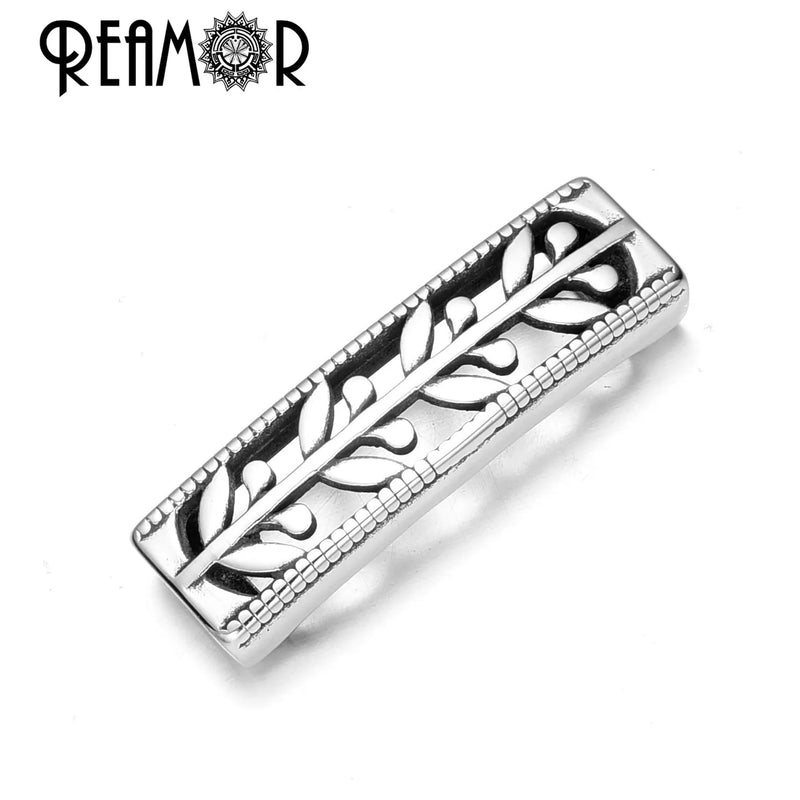 Stainless Steel Geometric Slider Beads 8*4mm Square Hole DIY Bracelets