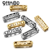 Stainless Steel Geometric Slider Beads 8*4mm Square Hole DIY Bracelets