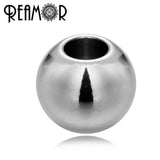Gold 316L Stainless Steel Beads Charms European Small Hole Beads