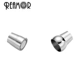 REAMOR Stainless Steel 4mm Magnet Hook Clasp DIY Jewelry