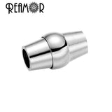 REAMOR Stainless Steel 4mm Magnet Hook Clasp DIY Jewelry