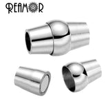 REAMOR Stainless Steel 4mm Magnet Hook Clasp DIY Jewelry