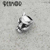 5pcs Stainless Steel Leopard Beads 6mm Big Hole DIY Charm Beads for Bracelet
