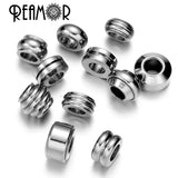 Spiral Pattern Stripe Spacer Beads Charms for Bracelet DIY