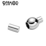 316L Stainless Steel Magnet Hook Clasp for Leather Bracelet